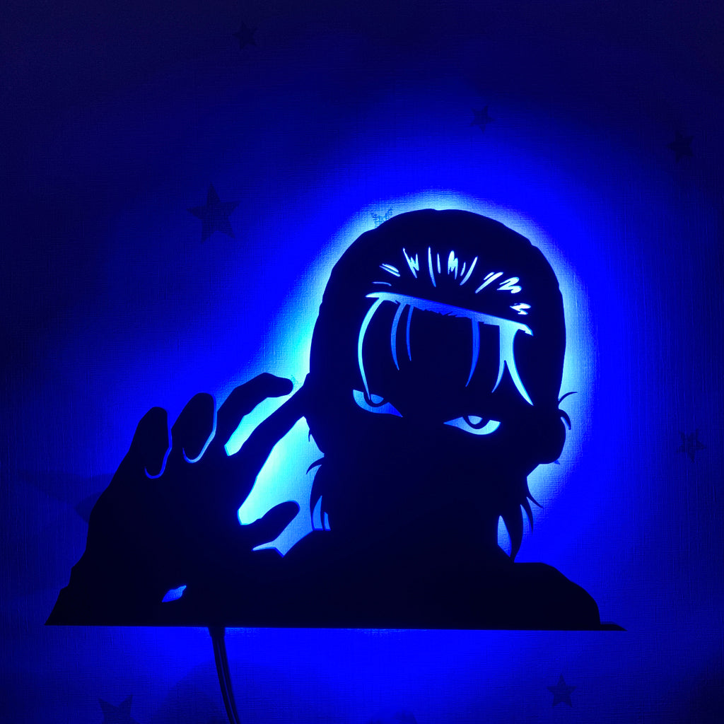 Attack on Titan Eren Yeager anime silhouette light