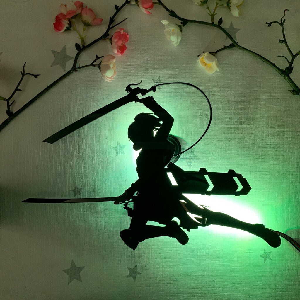 Attack on Titan Sasha Braus anime silhouette light