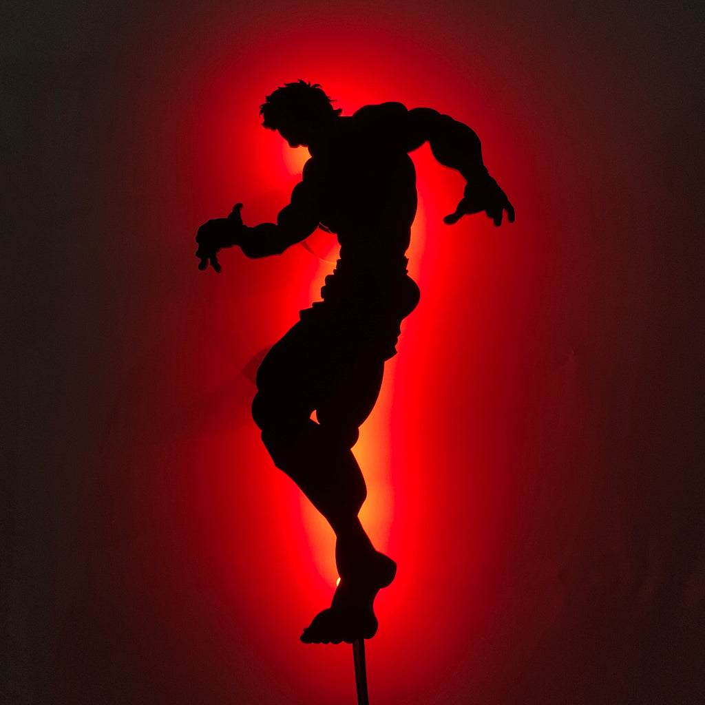 Baki Hanma anime silhouette light