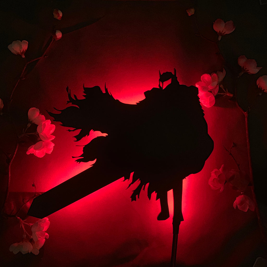 Berserk Guts anime silhouette light