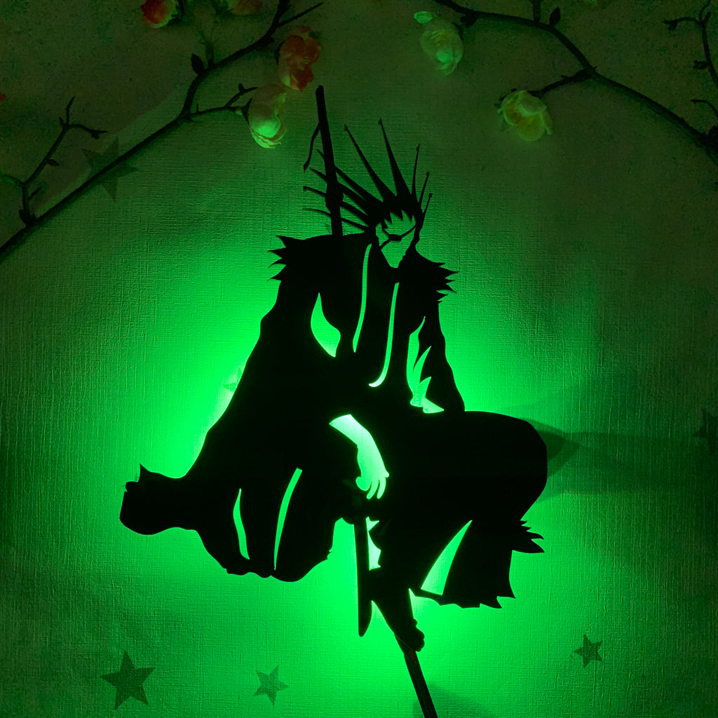 Bleach Kenpachi Zaraki anime silhouette light