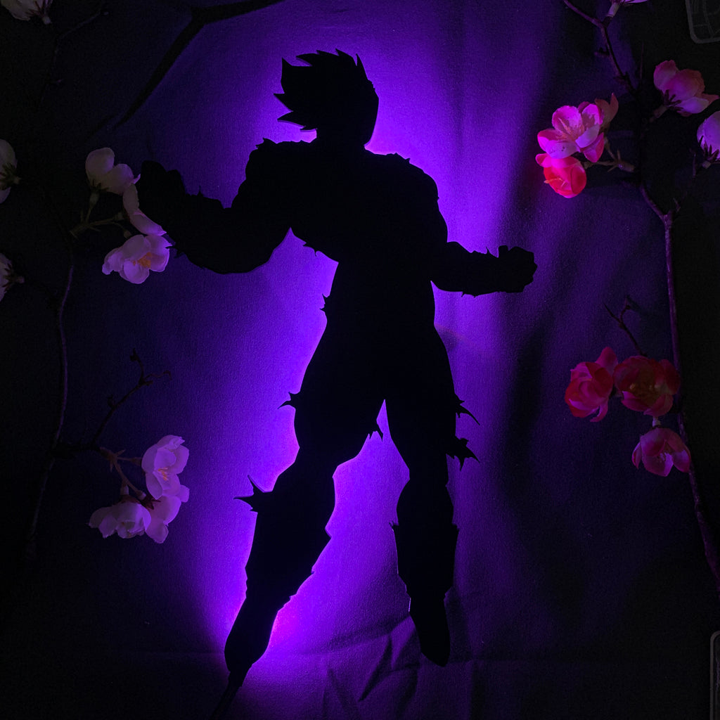 Dragon Ball Vegeta anime silhouette light