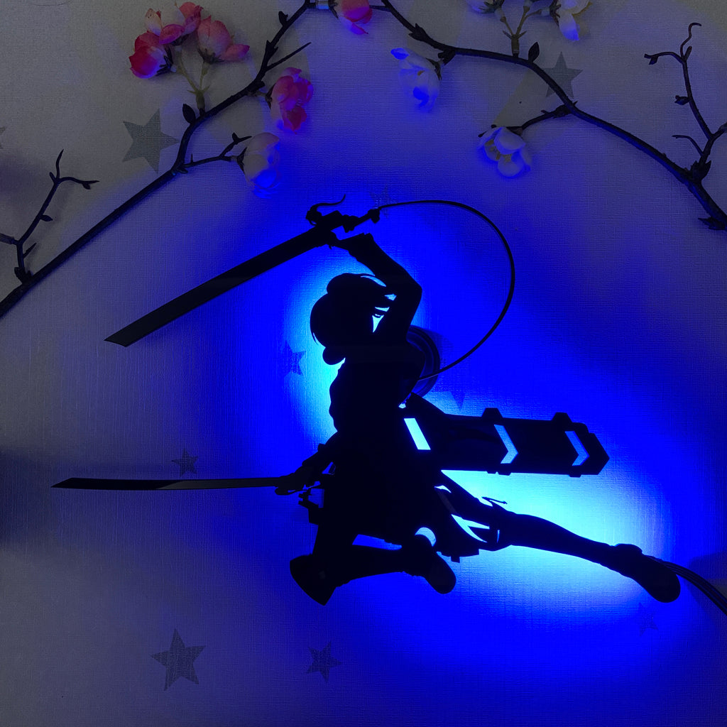 Attack on Titan Sasha Braus anime silhouette light