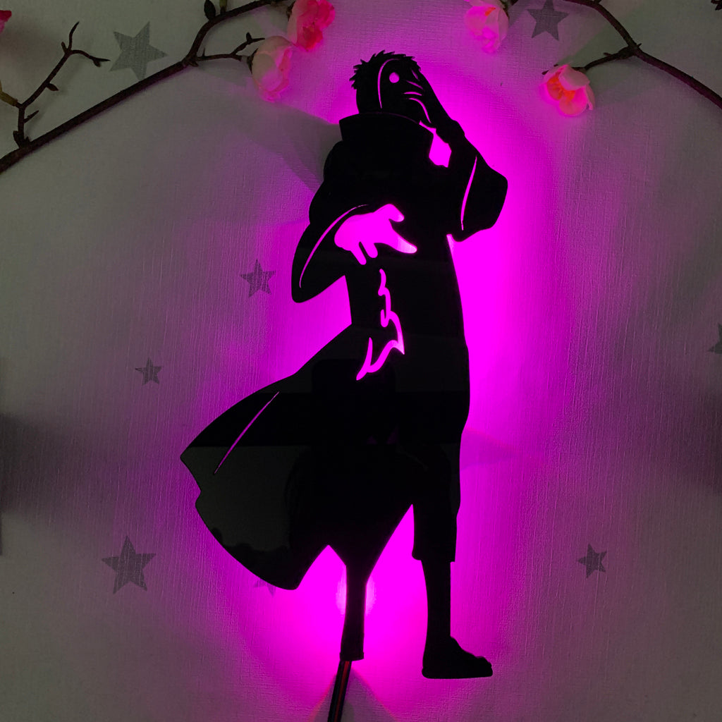 Naruto Obito Uchiha anime silhouette light