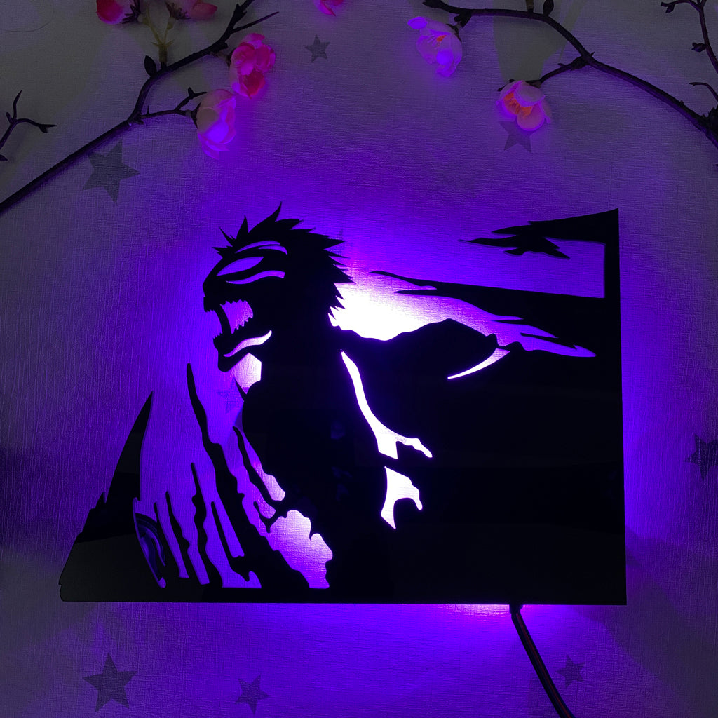 Bleach Hollow Ichigo anime silhouette light