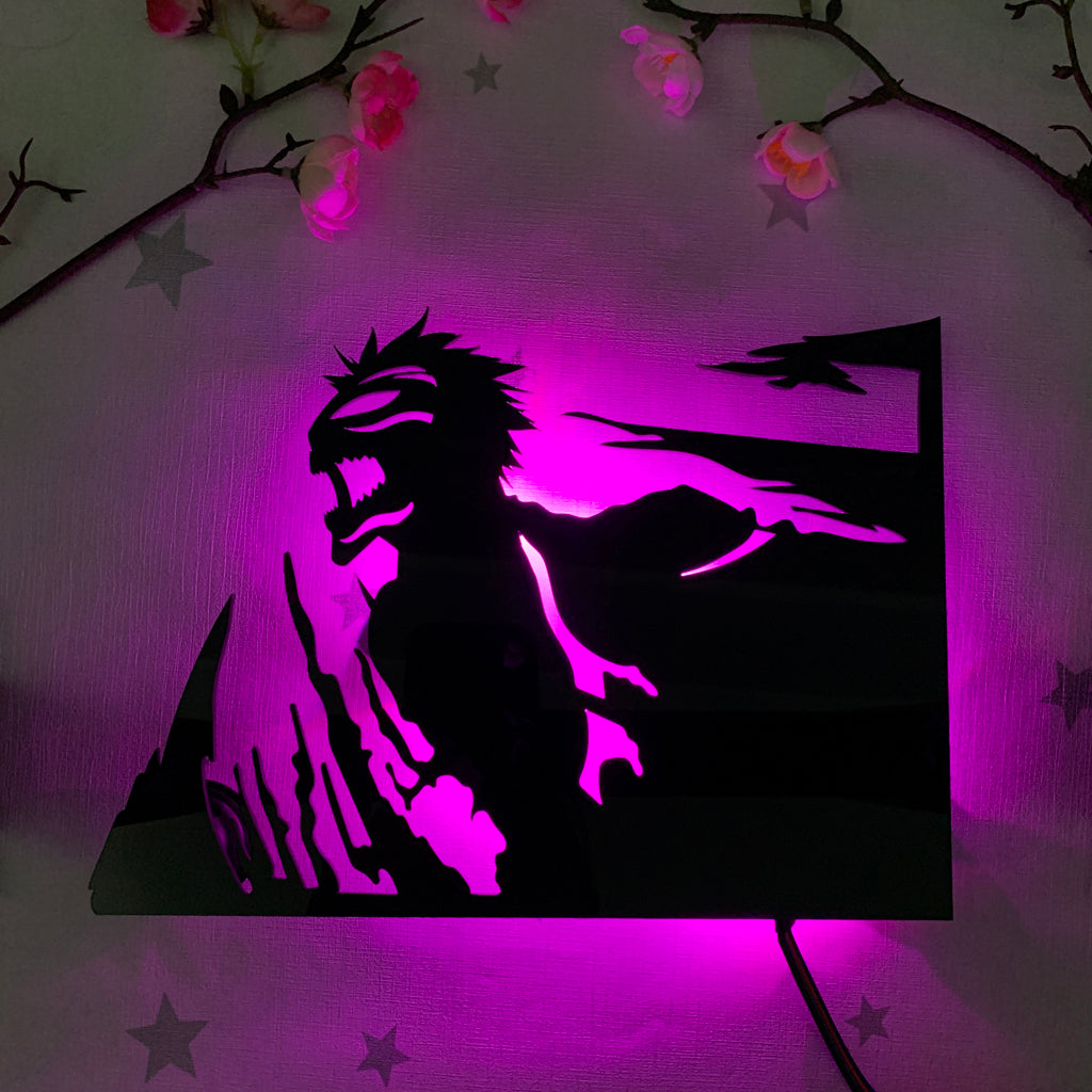 Bleach Hollow Ichigo anime silhouette light
