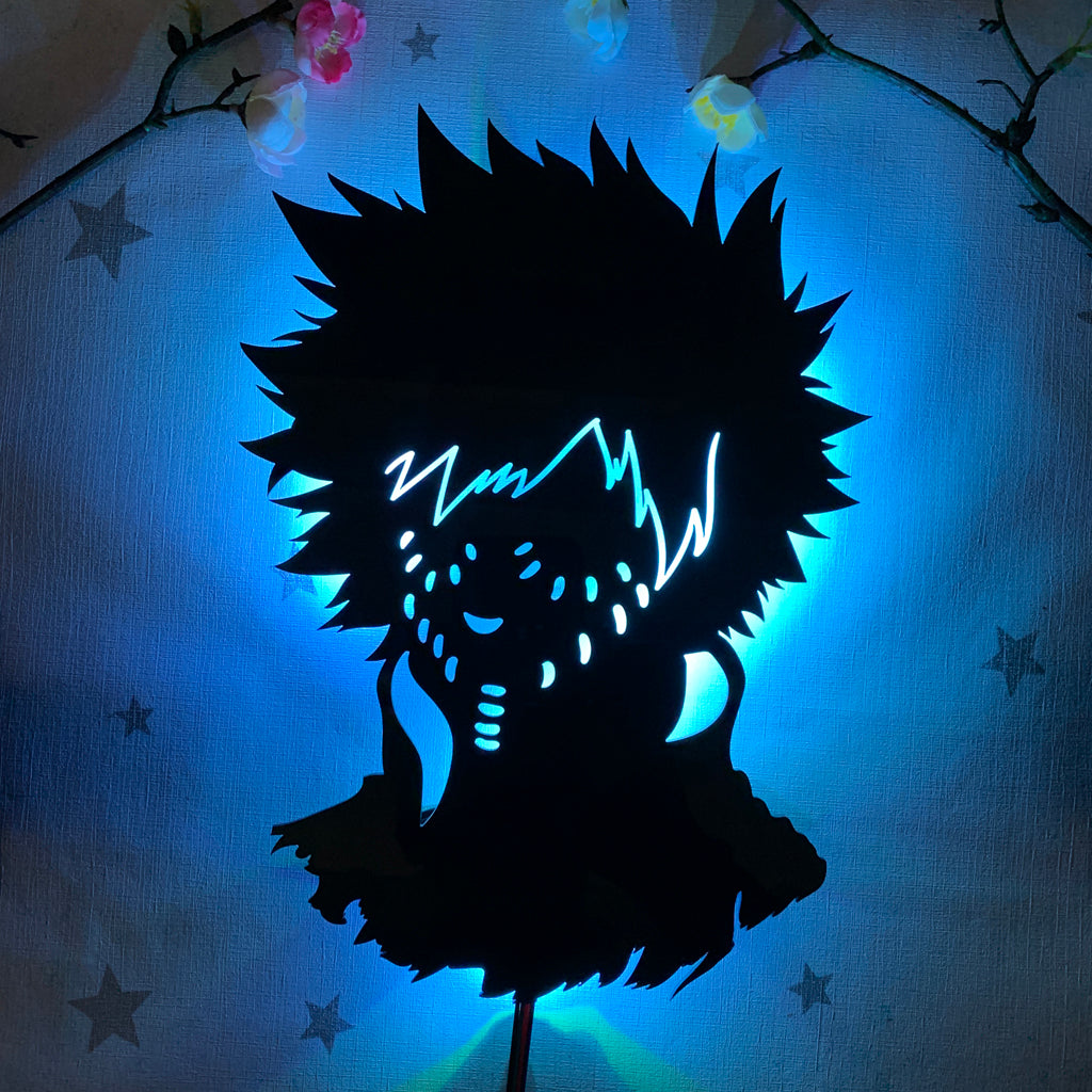 My Hero Academia Dabi anime silhouette light