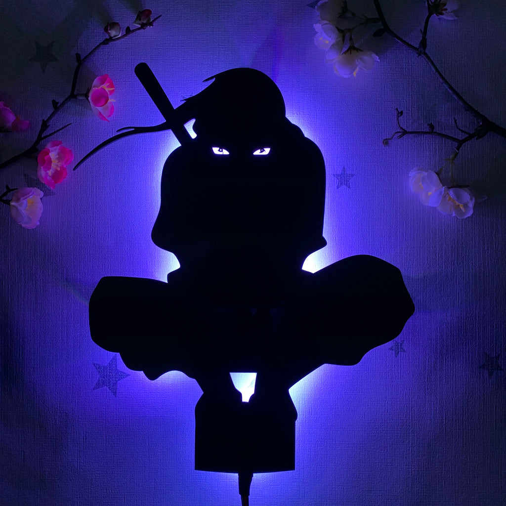 Naruto Itachi Uchiha anime silhouette light by Arcadia North