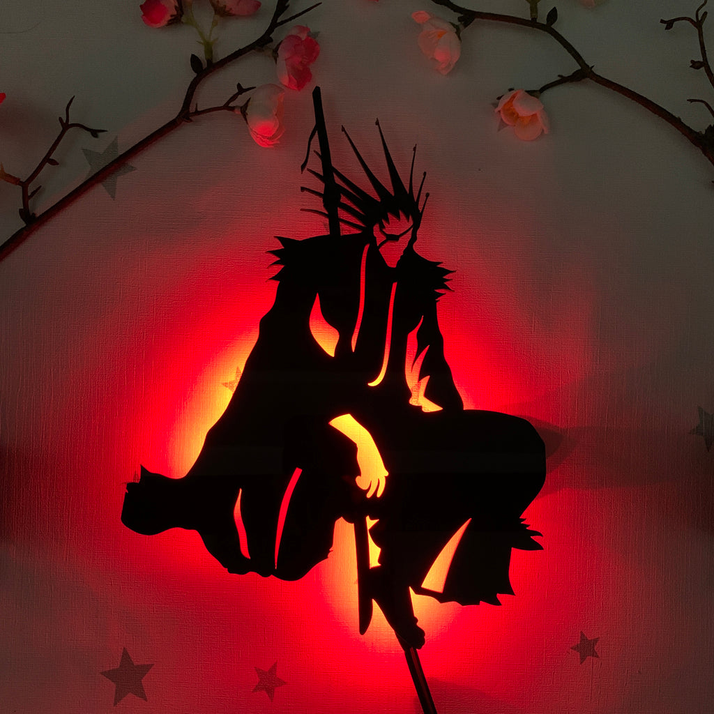 Bleach Kenpachi Zaraki anime silhouette light