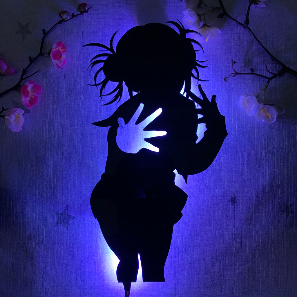 My Hero Academia Himiko Toga anime silhouette light