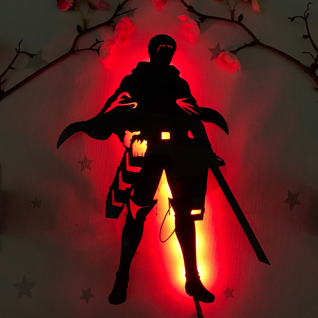 Attack on Titan Reiner Braun anime silhouette light
