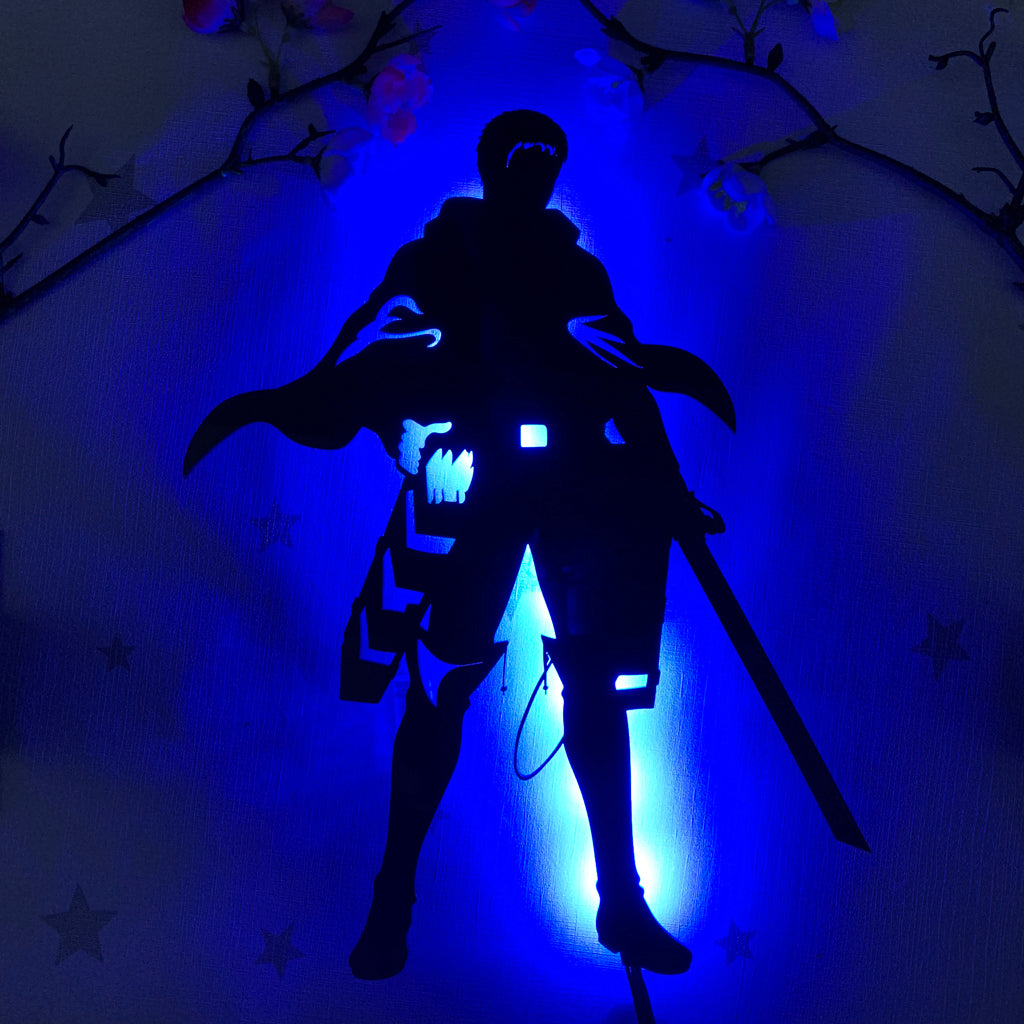 Attack on Titan Reiner Braun anime silhouette light