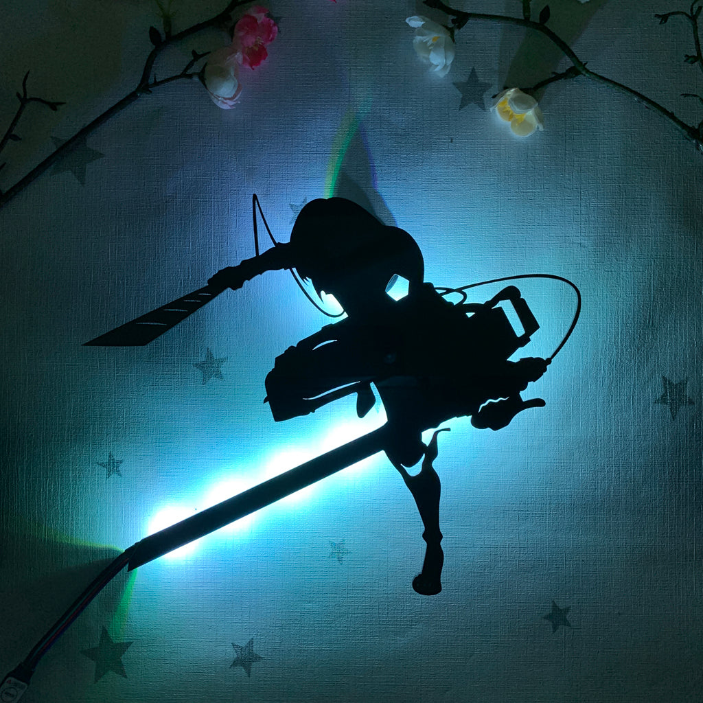 Attack on Titan Armin Arlert anime silhouette light