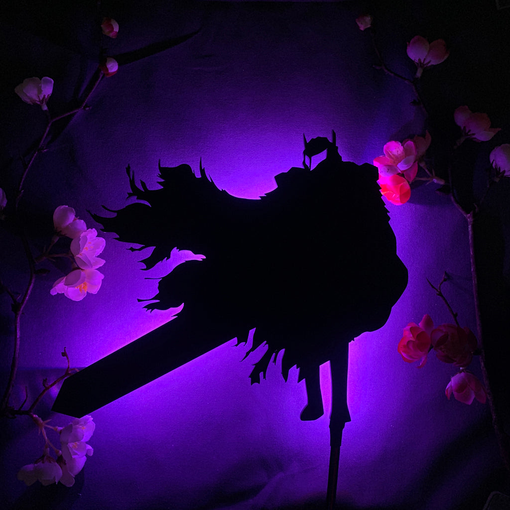 Berserk Guts anime silhouette light