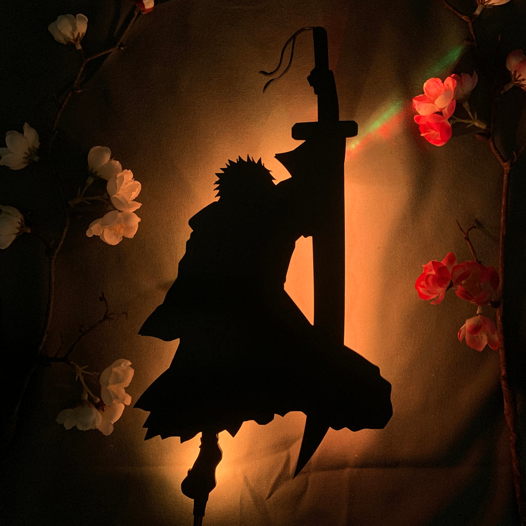 Bleach Ichigo Kurosaki anime silhouette light
