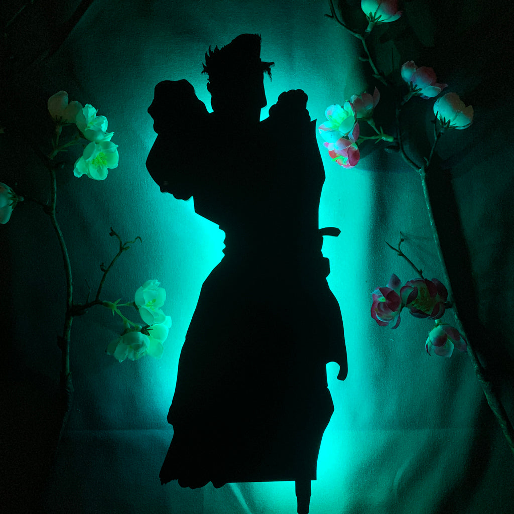 JoJo's Bizarre Adventure Jotaro Kujo pose anime silhouette light