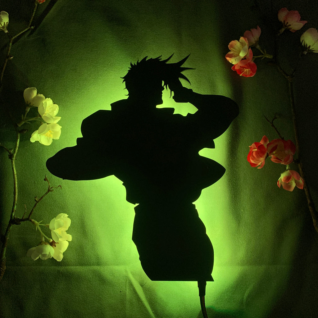 JoJo's Bizarre Adventure Joseph Joestar pose anime silhouette light