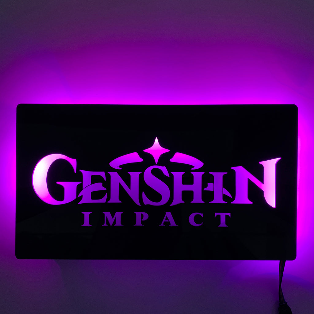 Genshin Impact gaming silhouette light