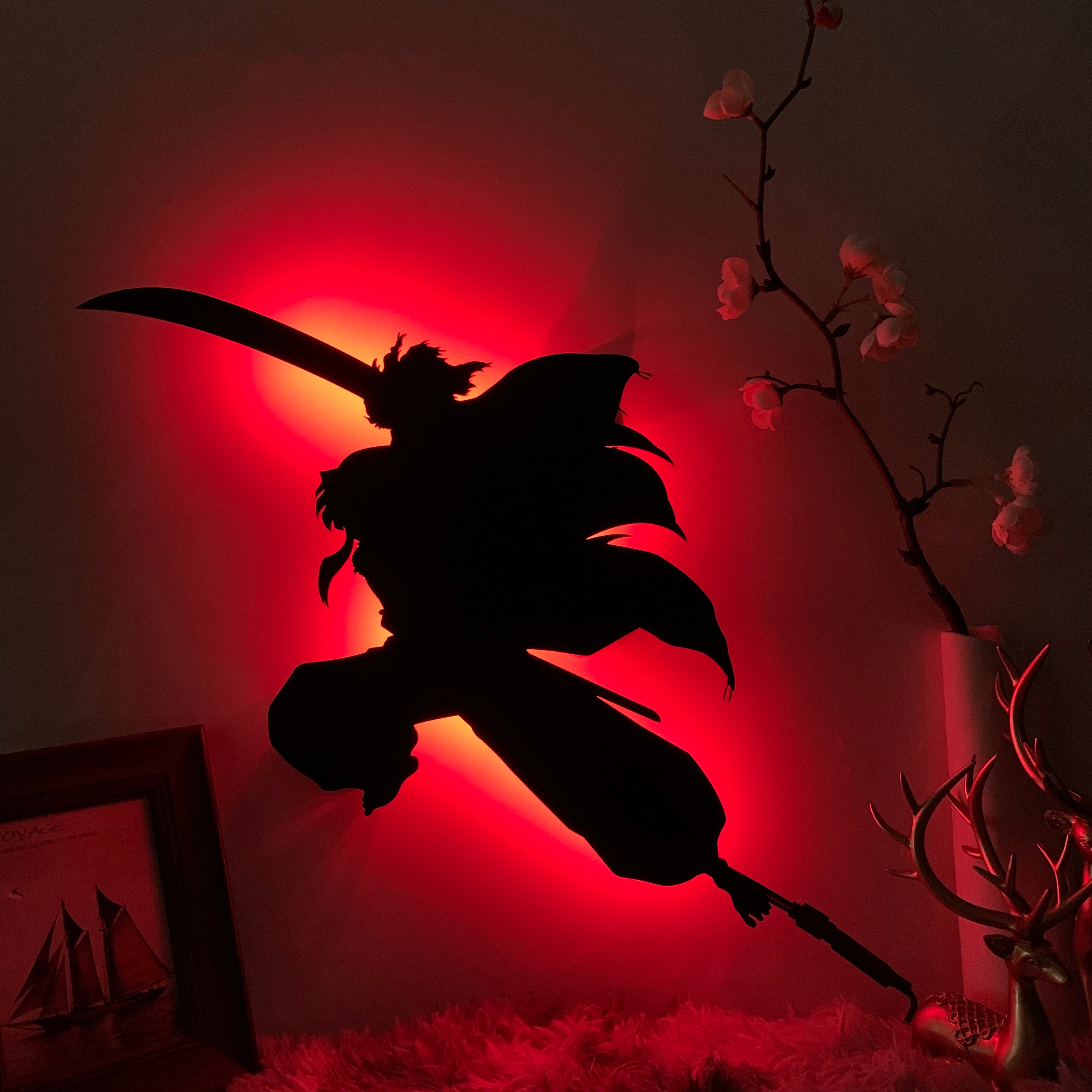 Inuyasha anime silhouette light