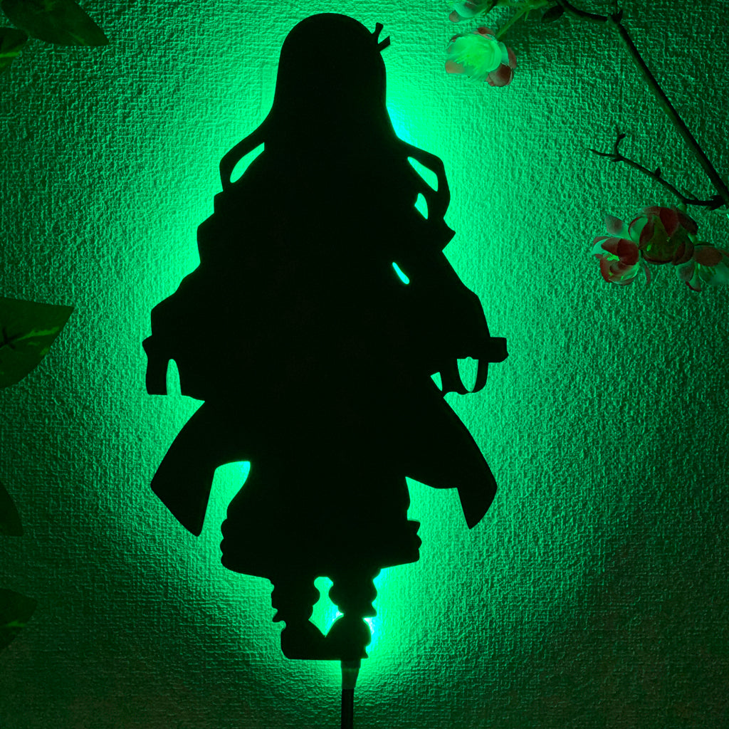 Demon Slayer Nezuko Kamado anime silhouette light