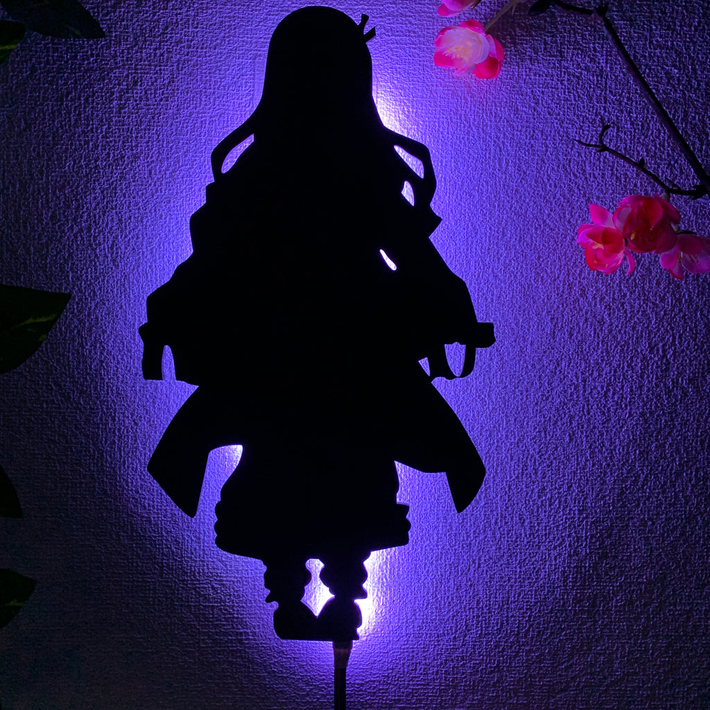Demon Slayer Nezuko Kamado anime silhouette light