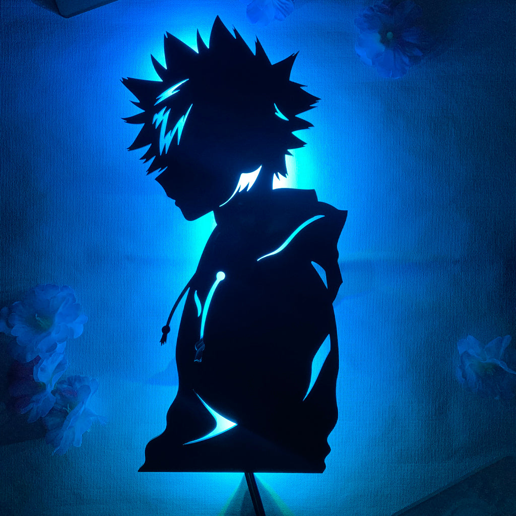 My Hero Academia Bakugo anime silhouette light