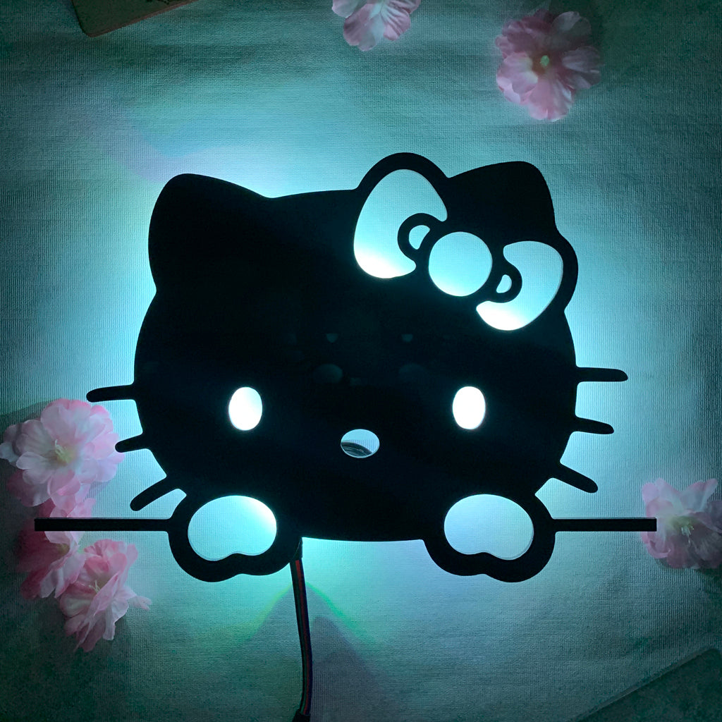 Sanrio Hello Kitty anime silhouette light