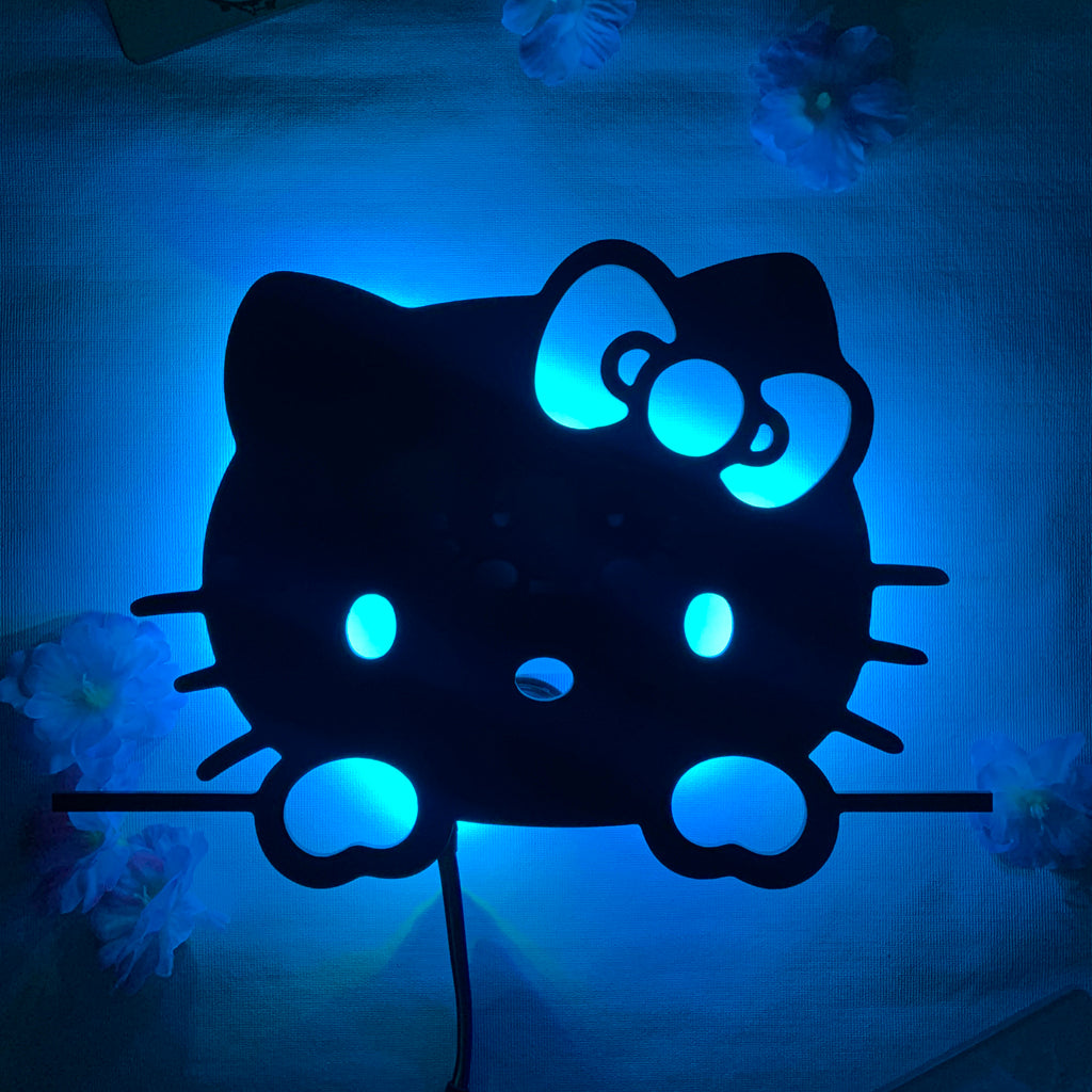 Sanrio Hello Kitty anime silhouette light