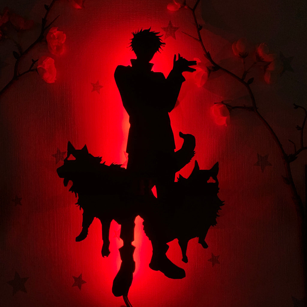 Jujutsu Kaisen Megumi Fushiguro anime silhouette light