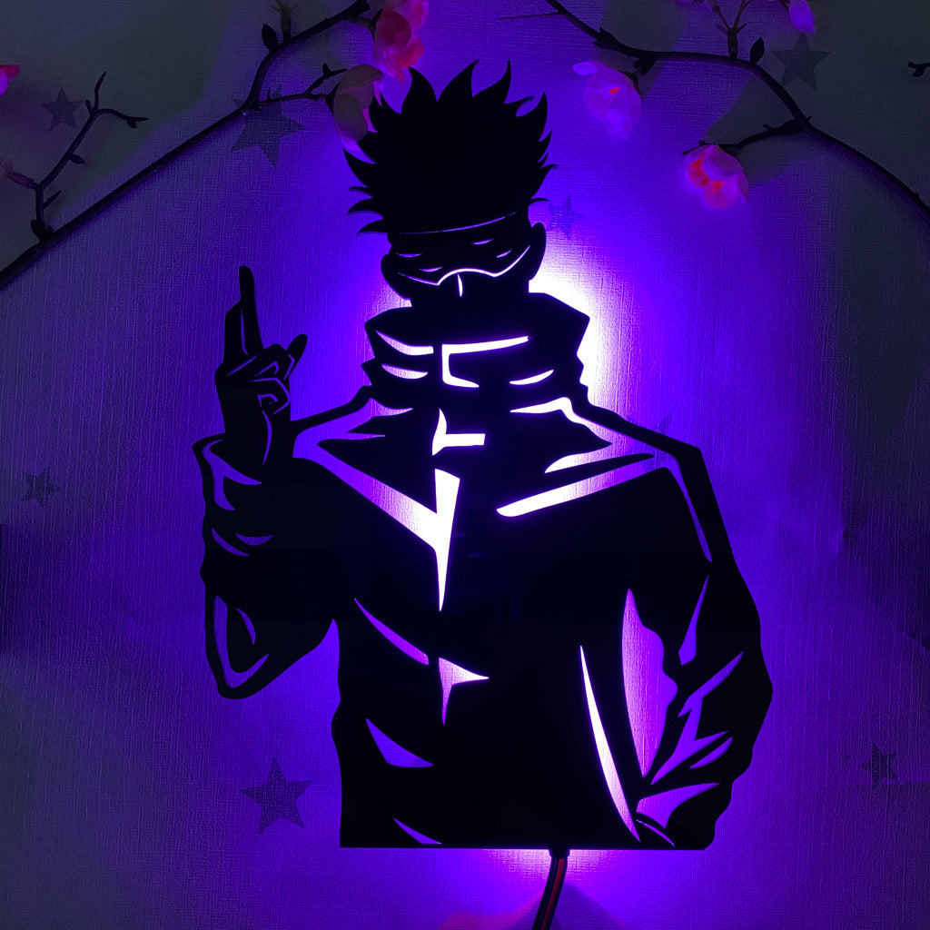 Jujutsu Kaisen Satoru Gojo anime silhouette light