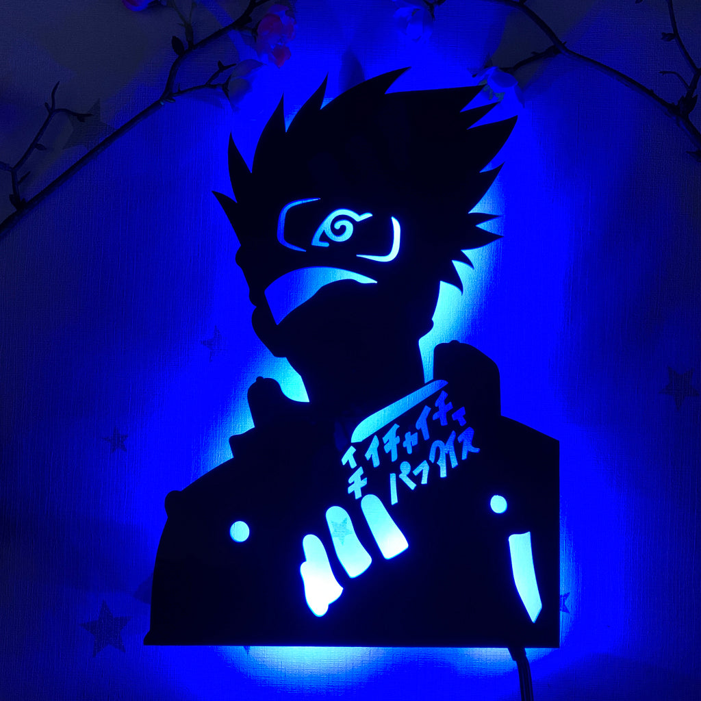 Naruto Kakashi Hatake anime silhouette light