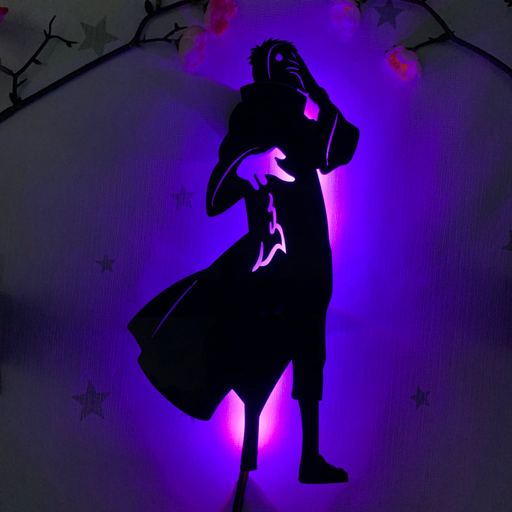 Naruto Obito Uchiha anime silhouette light