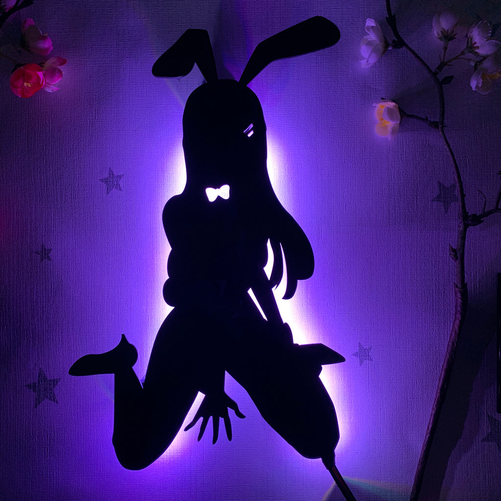 Rascal Does Not Dream of Bunny Girl Senpai Mai Sakurajima anime silhouette light