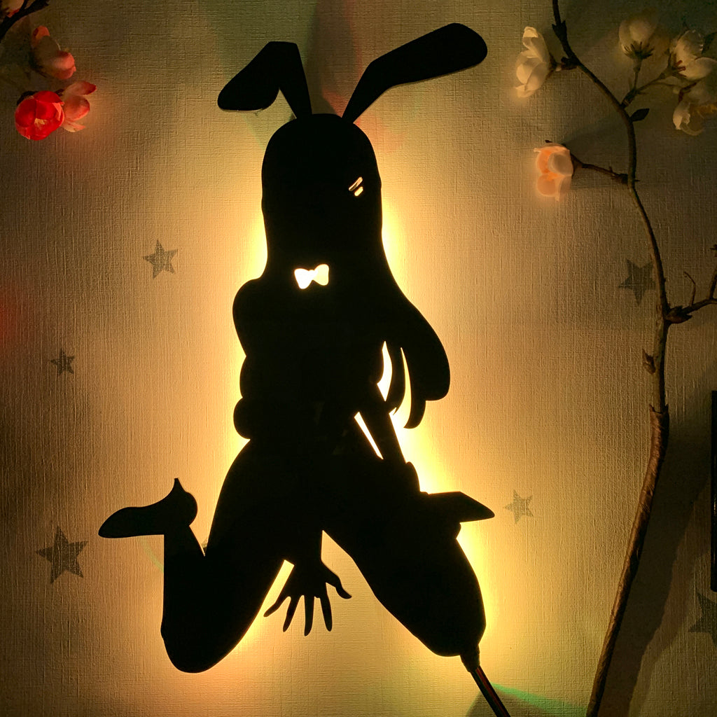 Rascal Does Not Dream of Bunny Girl Senpai Mai Sakurajima anime silhouette light